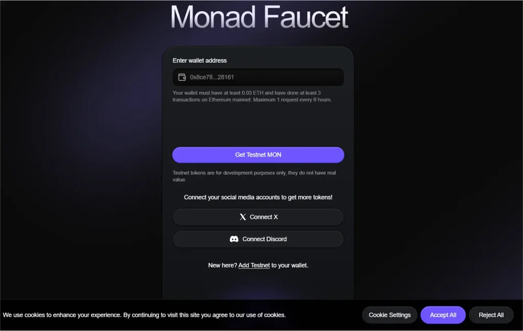 Monad-Testnet-Token-Faucets