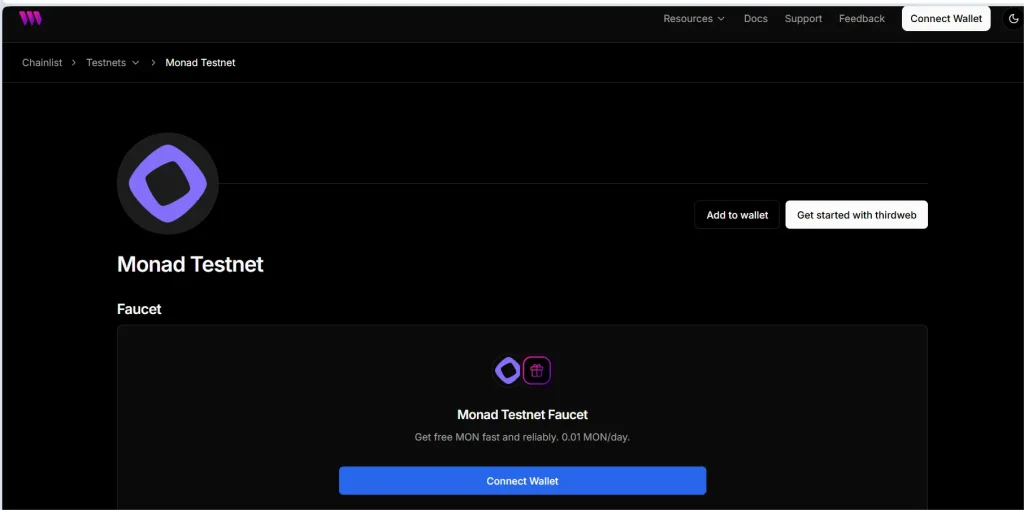 Monad-Testnet-Token-Faucets-ThirdWeb-Faucet.