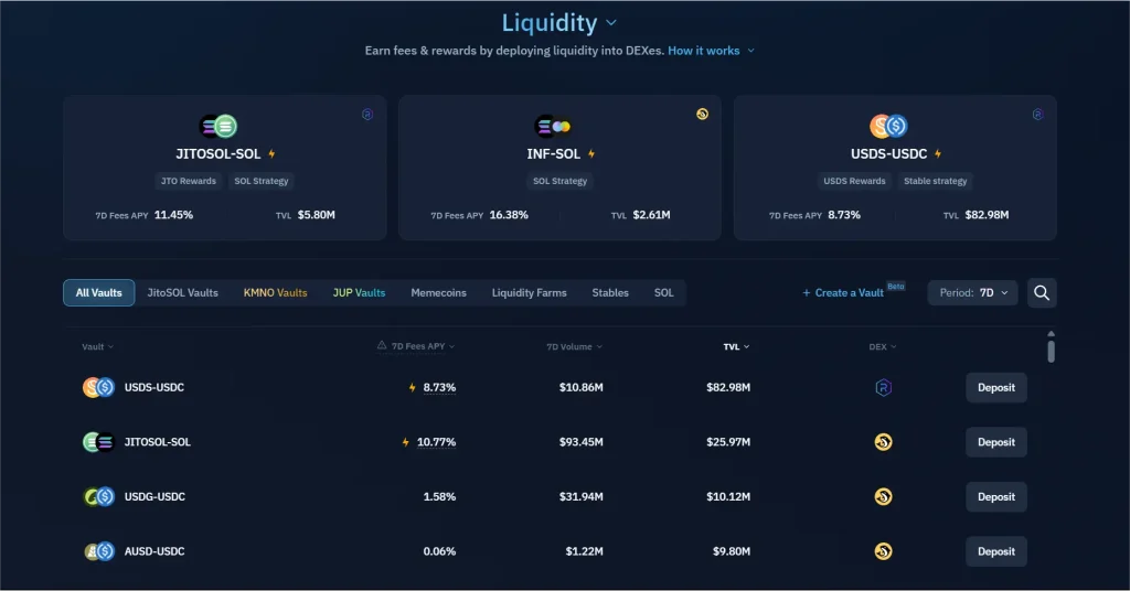 Kamino-finance-airdrop-liquidity-page